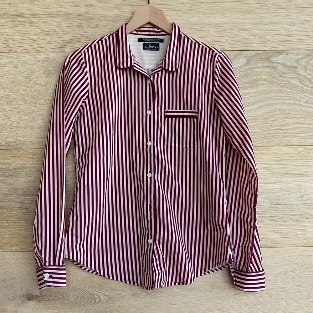 Scotch and soda stripe button down